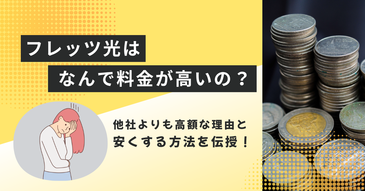 フレッツ光はなんで料金が高いの？他社よりも高額な理由と安くする方法を伝授